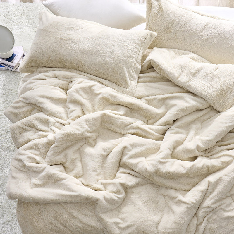 Ensemble d'édredon surdimensionné Chunky Bunny Thinner - Coma, Édredon pour grand lit + 2 taies décoratives, Beige