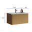Meuble-lavabo rayé en chêne naturel de 30 po avec lavabo en céramique blanc, meuble-lavabo mural flottant pour salle de bain moderne, lavabo une pièce blanc sans bonde, pré-assemblé-1955426707-1955426708