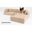 Canapé modulaire réversible de 138,5 po Luxcien-798977569
