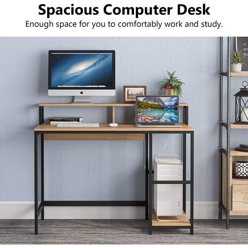 17 Stories Hunter-Clay Computer Desk & Reviews | Wayfair