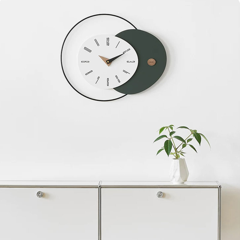 Horloges murales analogiques rondes vertes, Green