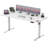 Height Adjustable T-Shaped Computer Desk 180 x 80cm Electric Standing Desk with USB Charging-2008743493-2008743488-2006974550