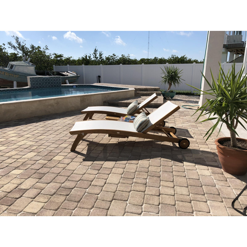 Miami Teak Chaise Lounge