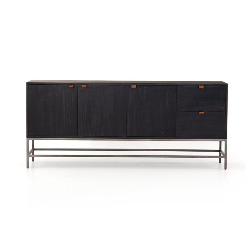Trey 72'' W Sideboard, Black Wash Poplar