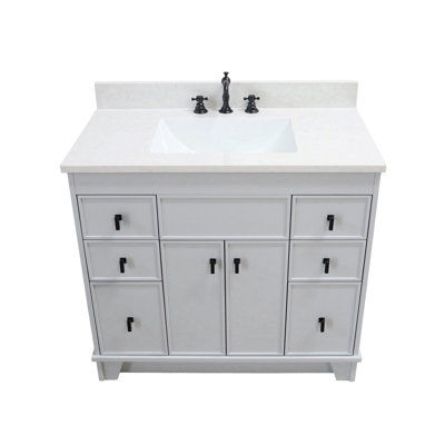 Astred 39'' Single Bathroom Vanity with Engineered Stone Top