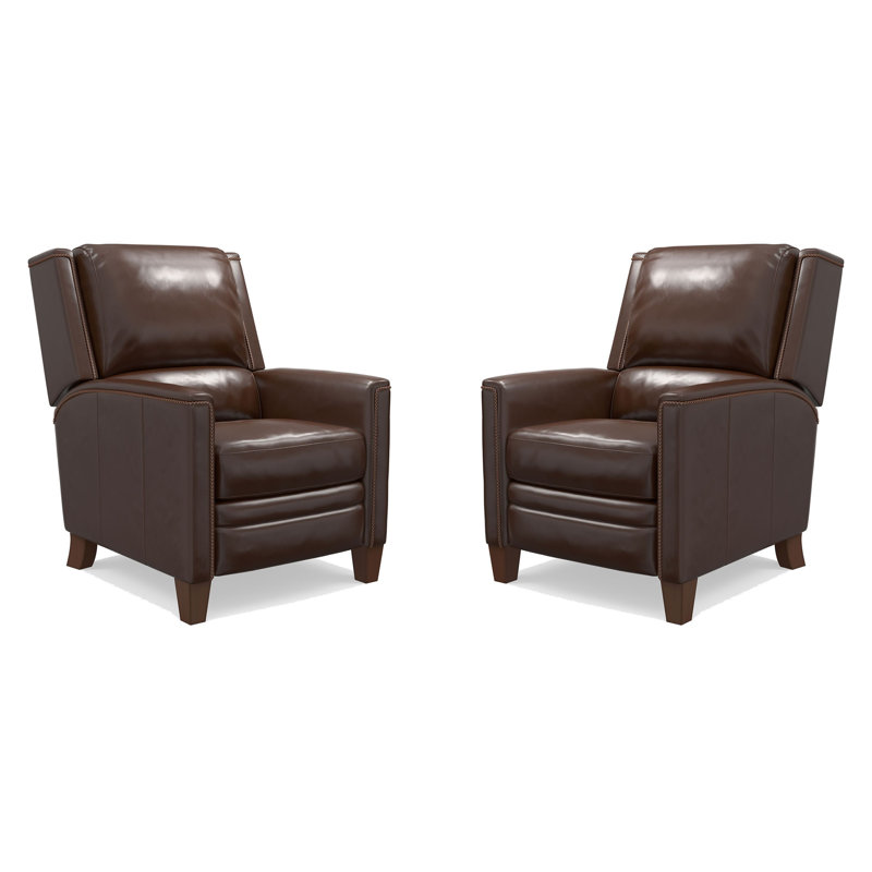 Ensemble de deux fauteuils inclinables manuels Sondrio, Espresso