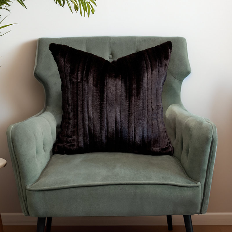 Ensemble de coussins décoratifs en fausse fourrure Thomas Soft, Rectangle H 12 po x l 20 po