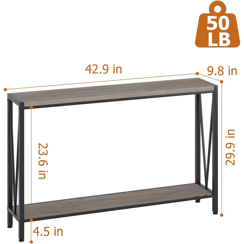 Console Table, Entryway Table, Easy Assembly,Entrance Table, Grey