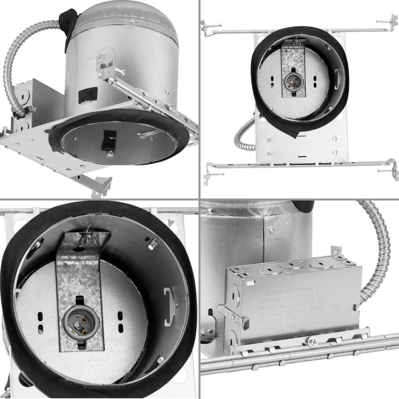 6" Steel Recessed New Construction Housing With Quick Link Connector For 6" Trim