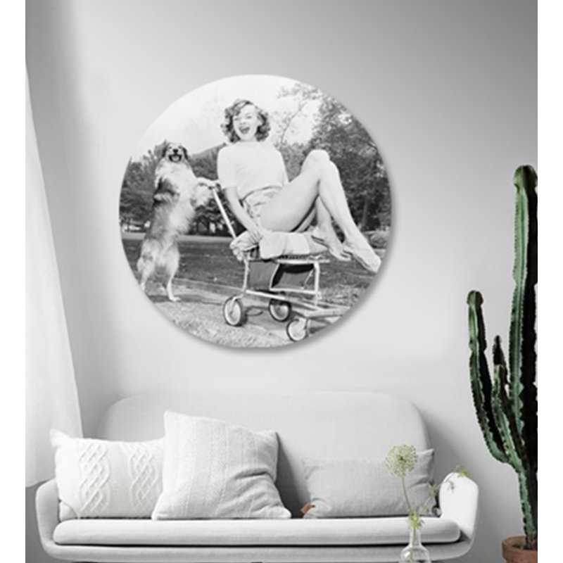 50's Getting Around Print, 46" H x 46" W x 2.5" D