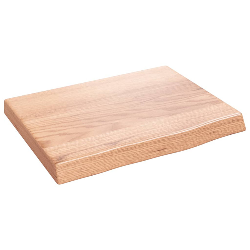 Spahr 40cm Solid Wood Single Bathroom Vanity Top, Light Brown