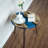 Abagayle 20" Resin Walnut Round Epoxy Side Table-223791466