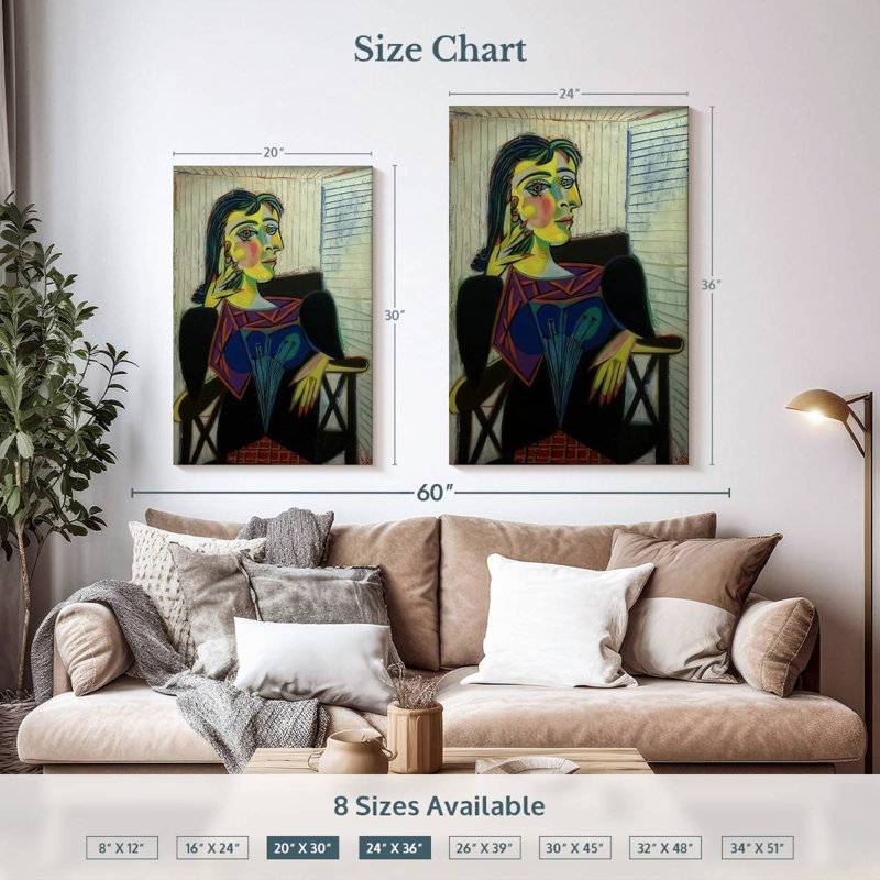 Avery, portrait de Dora Maar, H 36 po x l 24 po