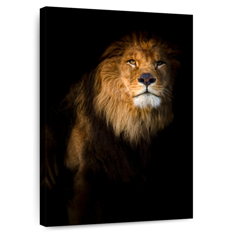 Dark Lion Head, 24" H x 16" W