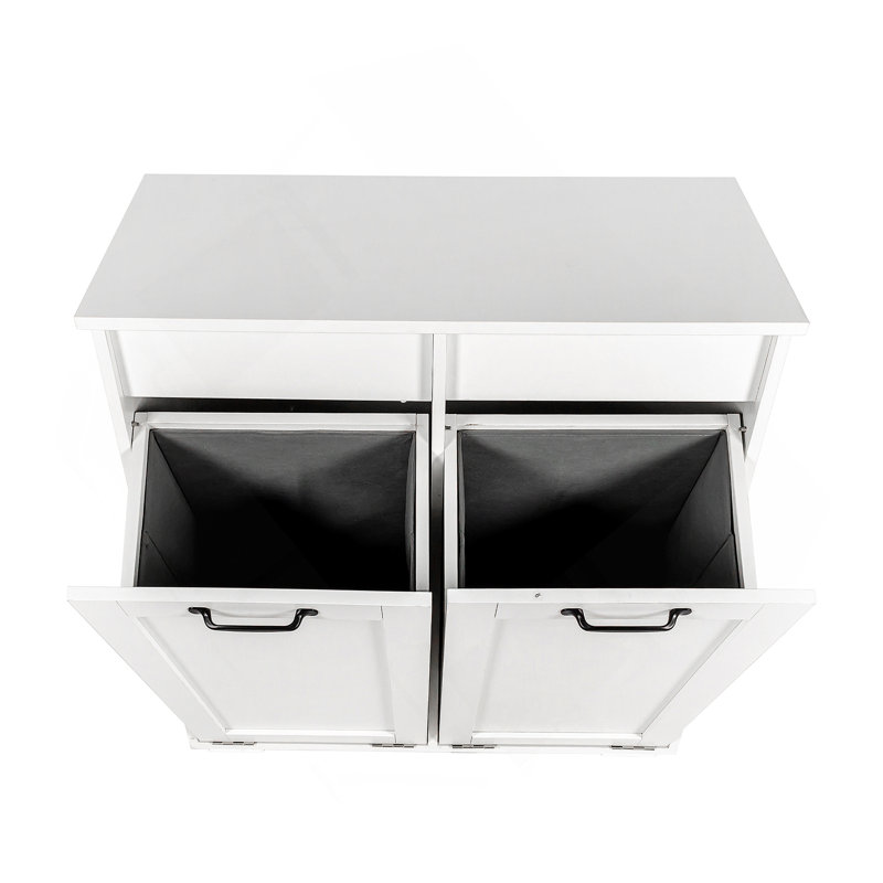 Laundry Cabinet ,with 2 Removable Liner Bags