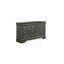 Ensemble de chambre double 4 pièces avec tête de lit à DEL en bois gris Blaze-1899226842-1899226845