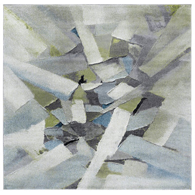 Gillo 6937 Area Rug In Green / Grey
