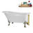 58" Streamlin Clawfoot Tub,Tray,Drain, Clawfeet-101628927-102219863