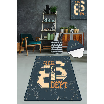 Premium Hall Carpet, 2.6 x 6.6 Feet, 100% Polyester, 0.4 in Pile Height | Antibacterial, Non-Slip Underside, Machine Washable | Stylish & Durable for Entryways, Living Rooms & High-Traffic Areas