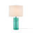Glass Table Lamp Blue See Below