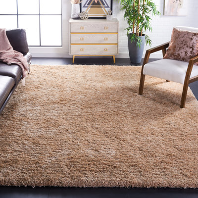 Franklynn Shag Hand Tufted Performance Solid Color Rug