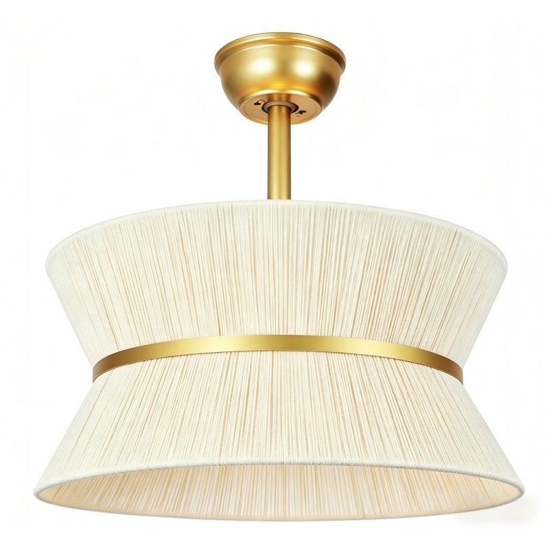 Ventilateur de plafond 20 po avec télécommande Boho