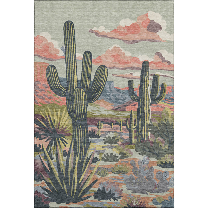 Tapis de qualité supérieure Mayfield AMF2496 lavable à la machine, Céleri, 3 pi x 5 pi