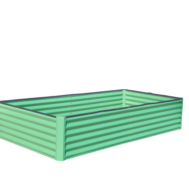 Galvanized Raised Garden Bed, Outdoor Planter Garden Boxes Large Metal Planter Box For Gardening Vegetables Fruits Flowers