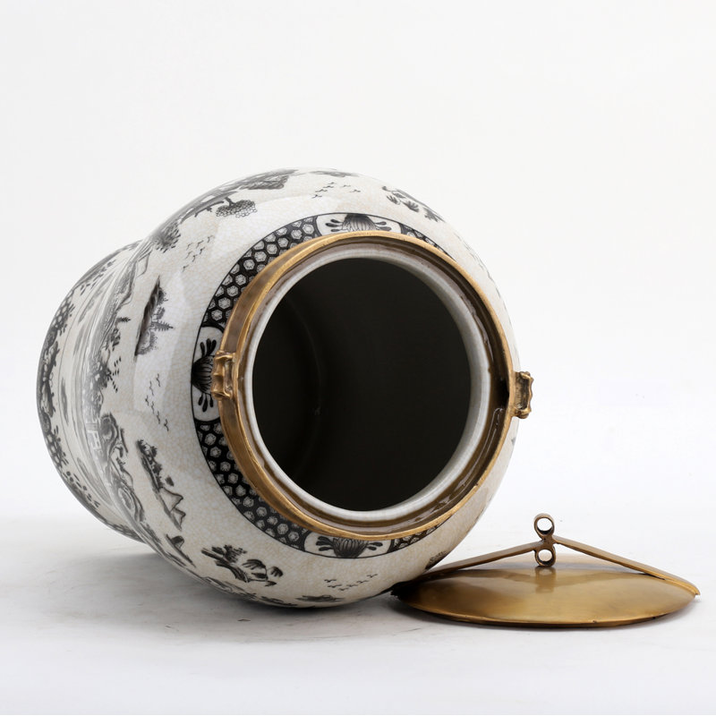 Hand Painted Decorative Porcelain Jar