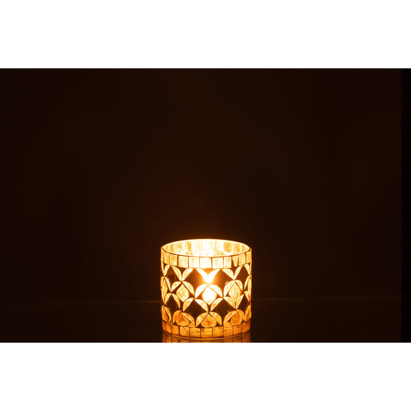 Cozy Glass Tabletop Hurricane, 7.5cm H x 7.5cm W x 7.5cm D