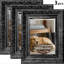 Cadre photo noir 3 pièces 8 "x 10" avec décoration murale