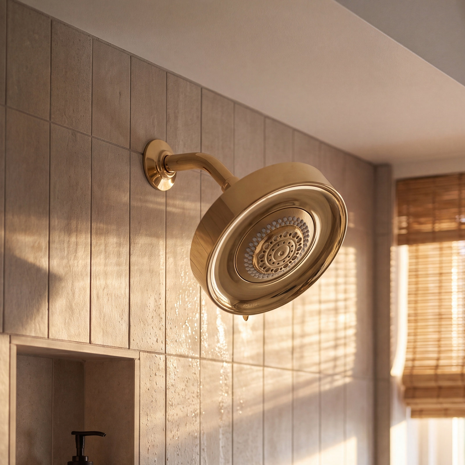 Purist 2.5 GPM Multifunction Shower Head, Vibrant French Gold