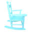 Chaise berçante - Bois franc massif, pour une utilisation intérieure / extérieure, capacité de poids de 110 lb, matériau facile à assembler en bois franc, et dossier extérieur, dossier, limite de poids, avec instructions complètes-1473010900
