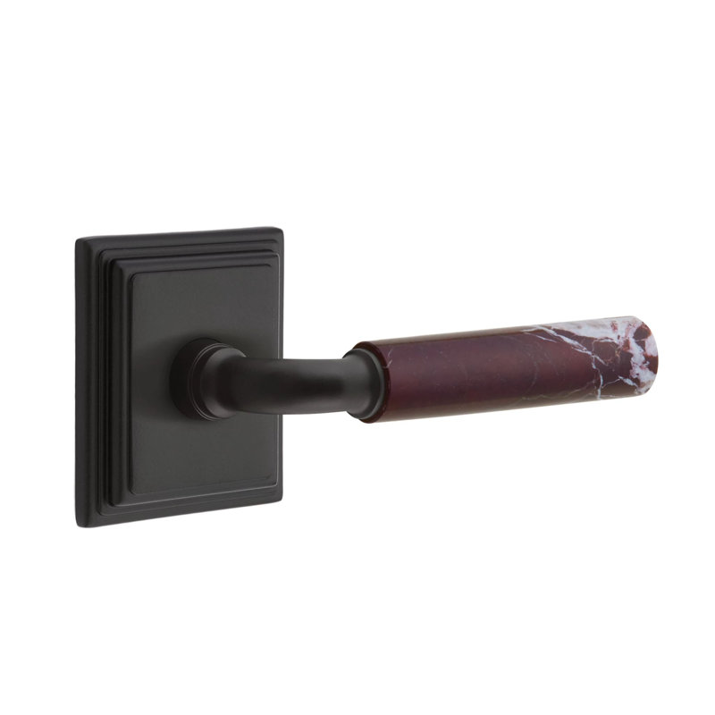 Privacy Door Lever, Right, Flat Black