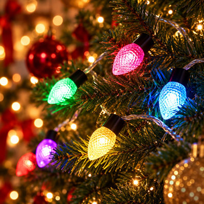 7.22ft 20 LED Strawberry String Lights, Battery Powered, Colored Bulb