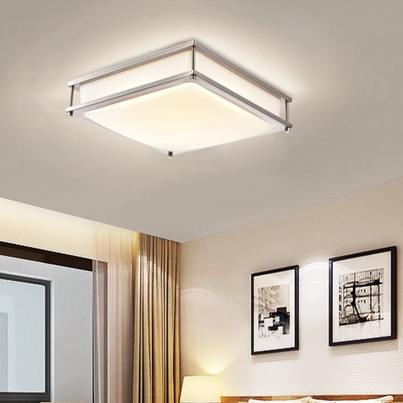 Plafonnier encastré 1 lumière DEL Blatch, H 3,75 po x l 12 po x P 12 po