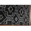 Tapis géométrique noir Gabbeh 8 x 10