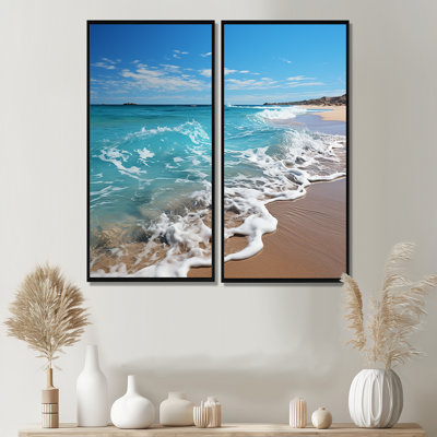 Oceanic Beach Harmony I - Coastal Large, reproduction d'art sur toile