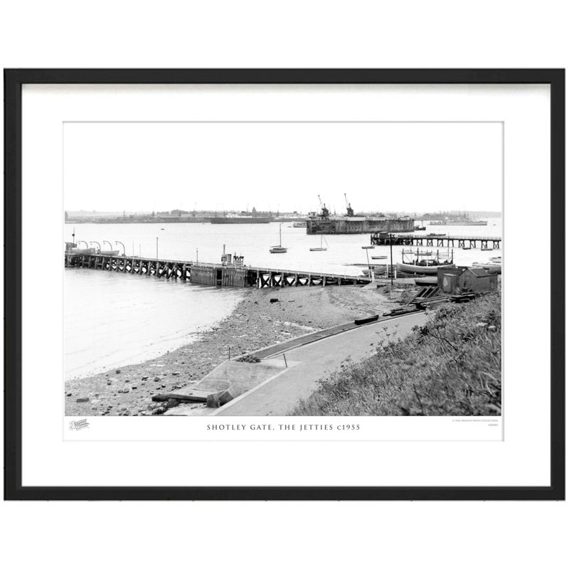 Shotley Gate, The Jetties C1955 by Francis Frith - Single Picture Frame Print, 28cm H x 36cm W x 2.3cm D
