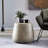 Lightweight Concrete Side Table With Look - Drum Shape, No Assembly, 19.25W X 19.25D 16.64H, Gray Color Decorative Concrete, 19.25"W 19.25"D 16.64"H,