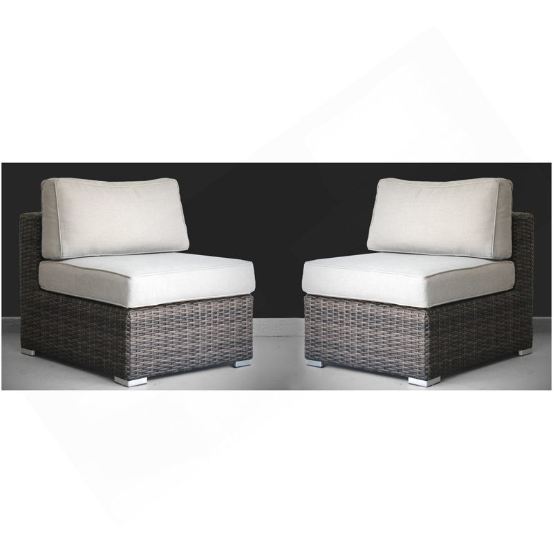 Sièges modulaires en osier Minnesota - brun, Beige
