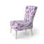 Chaise d'appoint Floral - Chaise d'appoint mauve douce-247995064
