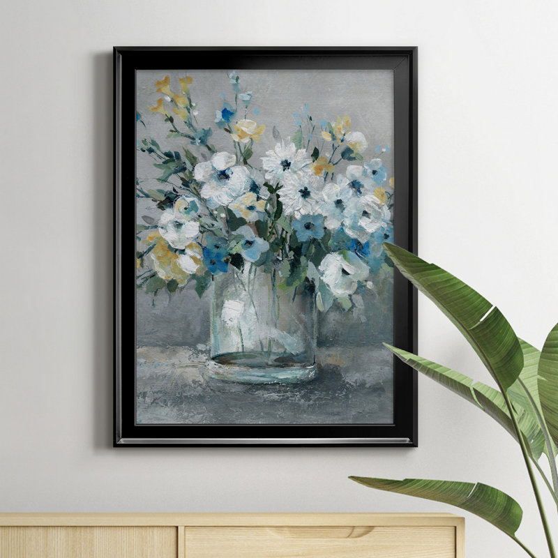 Sweetest Blossoms - Peinture sur toile encadrée, Noir, H 22,5 po x l 30,5 po x P 1,5 po