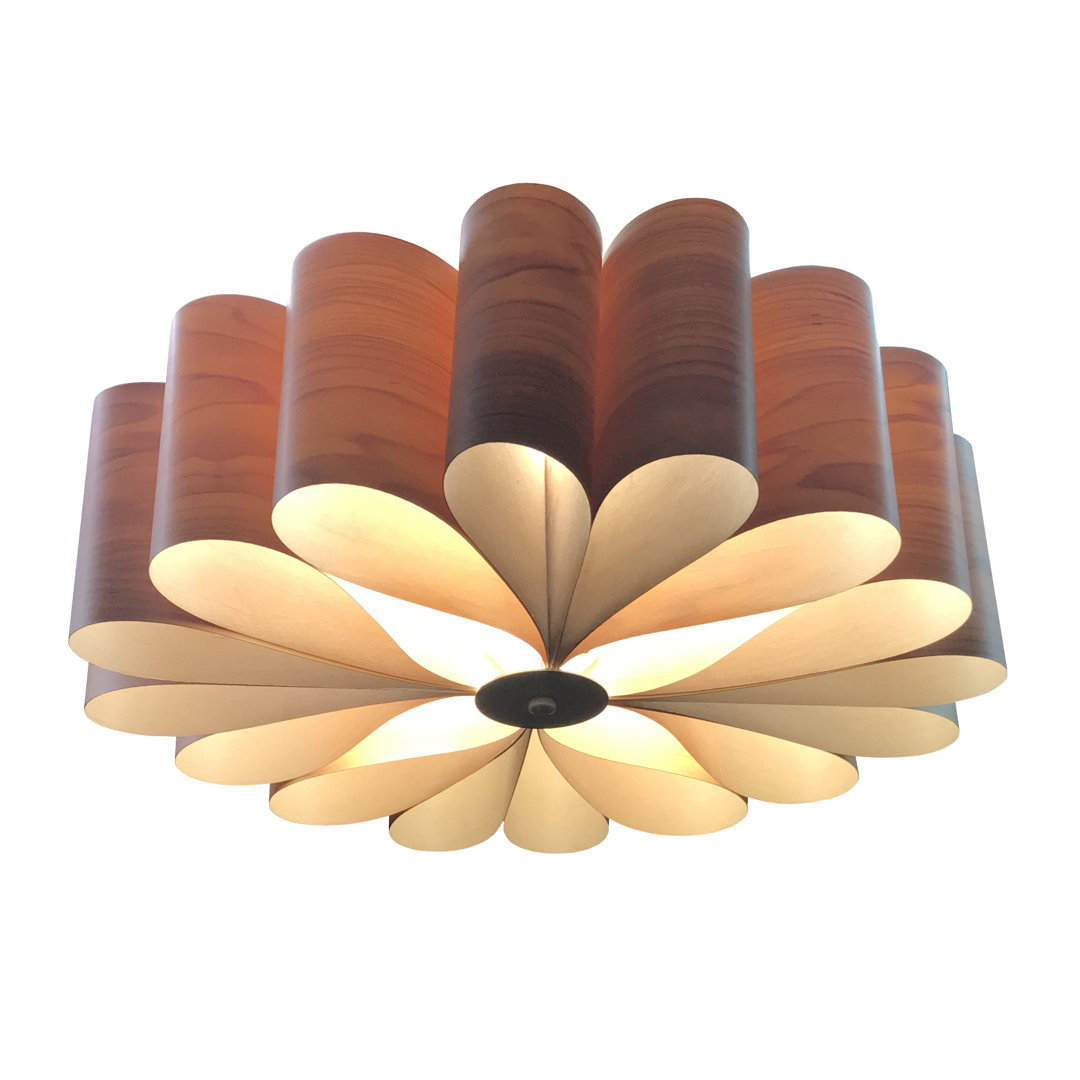 Kendall 1-Light Geometric Drum LED Pendant