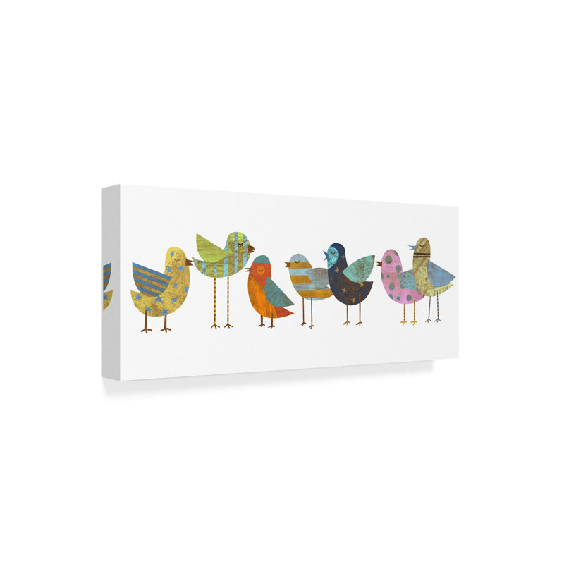 «Flock» par Kaior, impression sur toile tendue, H 8 po x l 19 po x P 2 po