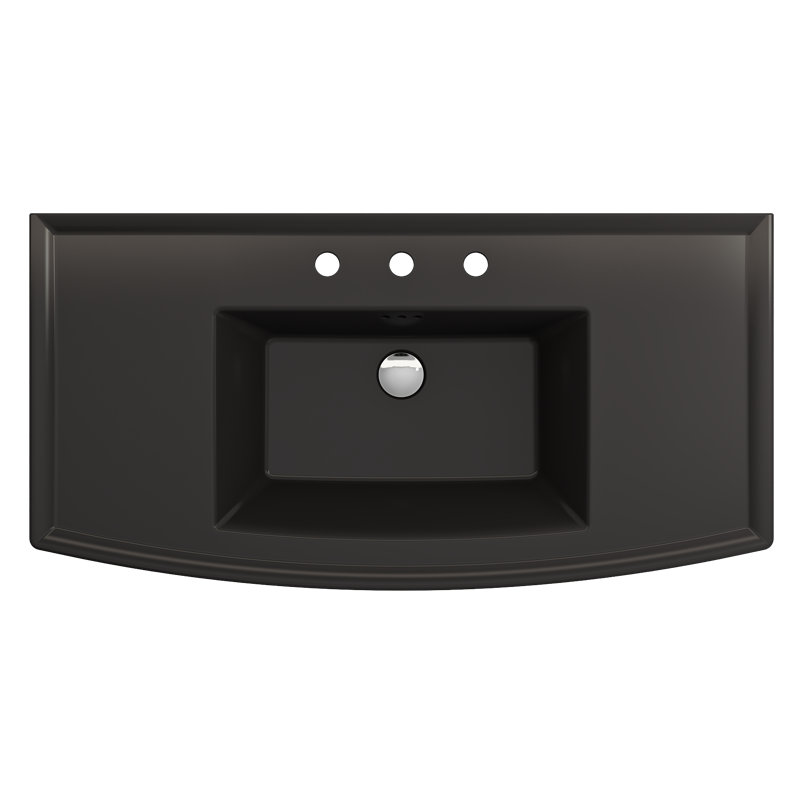 Lavita 20 in. L Bathroom Sink, Matte Black