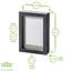 Nicola Spring - 5" x 7" White 3D Box Photo Frames - 4" x 6" Mount - White