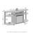 TV Stand for TVs up to 55" with Fireplace Included