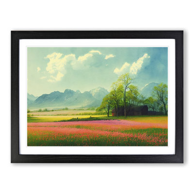 Spring Mountain View Vol.2 1 Piece Single Picture Frame Wall Art