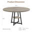 Metal Base Dining Table